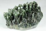 Hedenbergite Included Quartz Crystal Cluster - Mongolia #175728-1